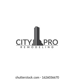 Real Estate Home, City logo design template