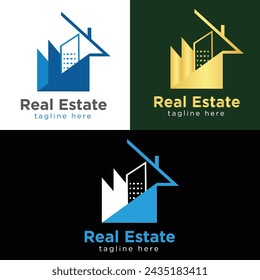 Real Estate, home, House, Building logo Design.