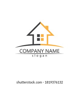 Real estate and home and house  buildings vector logo icons template Business 