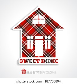 Real estate home illustration