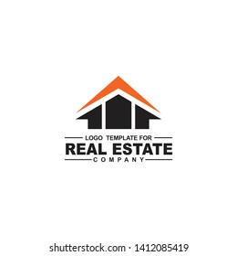 Real estate home logo design vector template