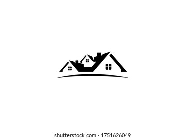 real estate home logo vector icon