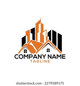 Real estate home property logo design