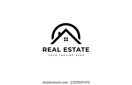 Diseño del logotipo de propiedades inmobiliarias