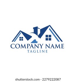 real estate home property repair logo design