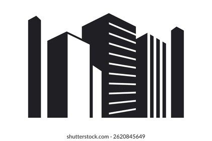 Real estate home residential building property illustration background logo