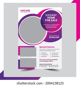 Real estate home for sale flyer business corporate brochure