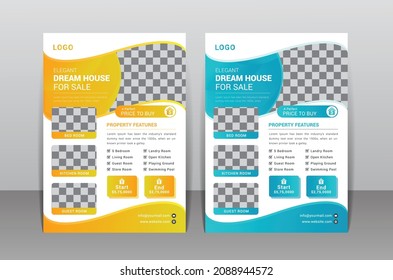 Real Estate Home Sale flyer Design Template, Editable Flyer Template Design, Corporate Flyer Design.