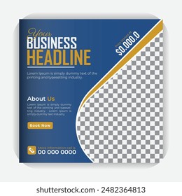 Real estate home sale square poster template, social media post design