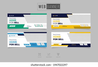 Real estate home sale web banner