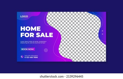 Real estate home selling youtube thumbnail template