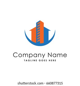 real estate home tower logo template