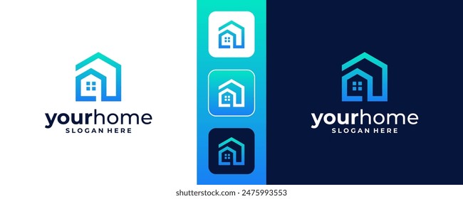 Real estate home vector logo template