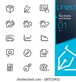 Real Estate and Homes outline icons