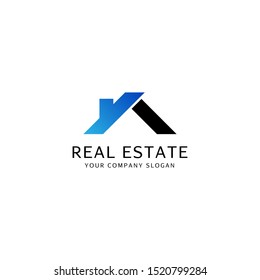 Real estate, house, building construction Logo design vector template