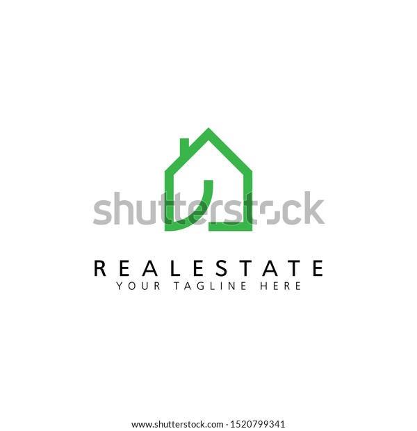 Real Estate House Building Construction Logo Stock Vector (Royalty Free ...