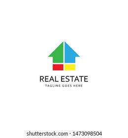 Real estate, house, building logo design template