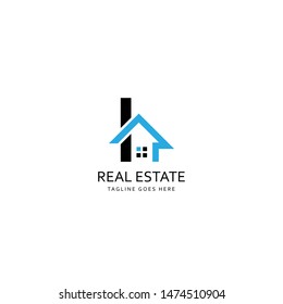 Real Estate House Building Logo Design Stock Vector (Royalty Free ...