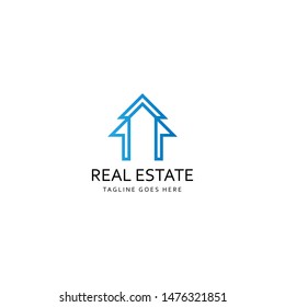 Real estate, house, building logo design template