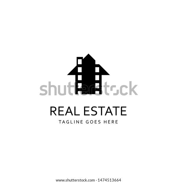 Real Estate House Building Logo Design Stock Vector Royalty Free