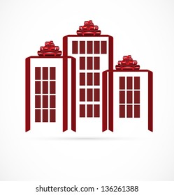 real estate house complex background