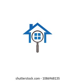 Real estate house finder logo template