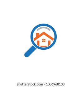 Real estate house finder logo template