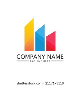 Real estate, house and home buildings vector design logo icons template illustration
