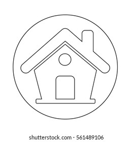 Real estate house icon