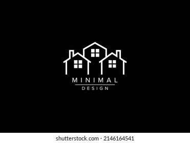 REAL ESTATE HOUSE ICON LOGO