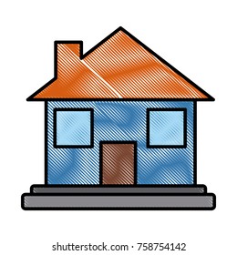 Real estate house icon vector illustration graphic design