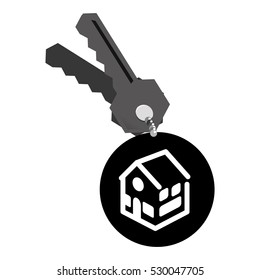 real estate house keys vector illustration design