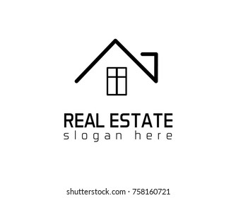 Real estate house logo