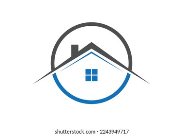 Real estate house logo design concept vector design
