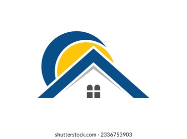 Real estate house logo design, Vector design concept