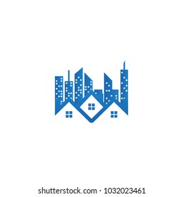 Real estate house logo template