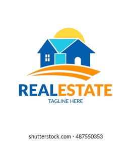 Real estate, House logo template