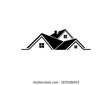 Real Estate House Logo Vector Stock Vector (Royalty Free) 1870186453 ...