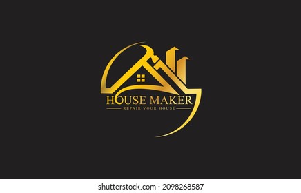 Real Estate House Maker Logo