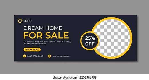 Real Estate House Property Facebook Banner Template