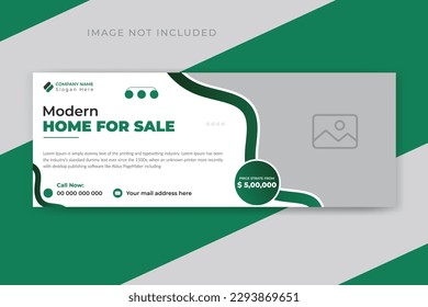 Real estate house property facebook cover or web banner template