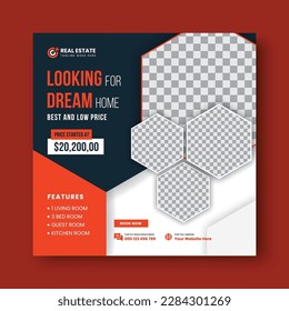 Real estate house property instagram post or social media post