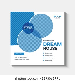 	
real estate house property social media banner template