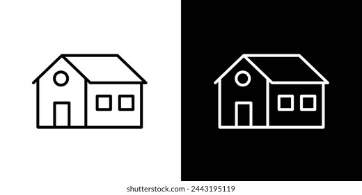 Real Estate and House Representation Icons. Property and Homeownership Symbols.