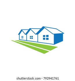Real Estate House Roof Logo Template