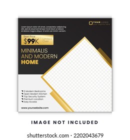 Real Estate House Social Media Post or Square Banner or Flyer Design
