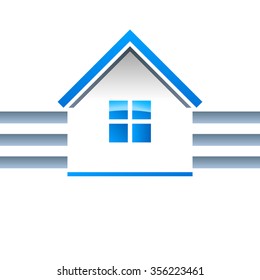 real estate, house - vector icon