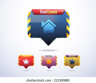 Real Estate - House Vector Icons Set 