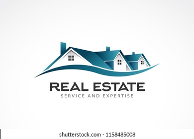 Real Estate Houses Logo. Vector illustration