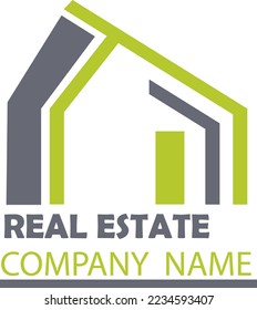 Logo-Vektorgrafik von Immobilien